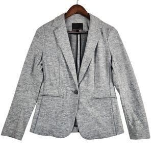 Banana Republic Gray Wool Blend Sweater Blazer Women's SZ 4 Academia EUC